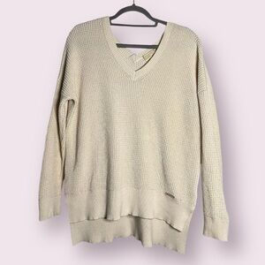 MICHAEL Michael Kors Cream Oversized Knit Sweater